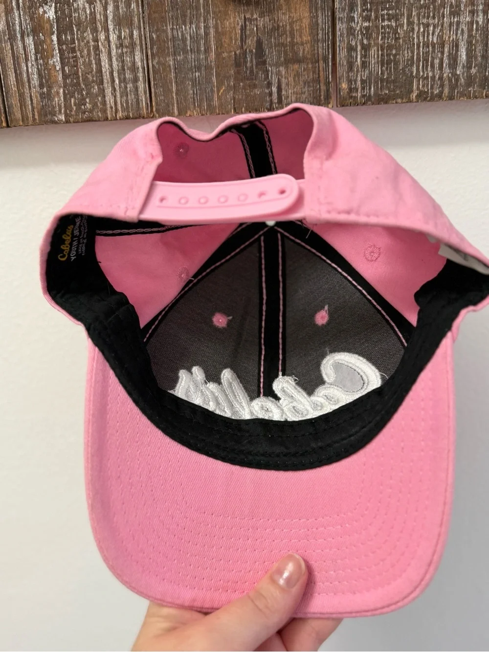 Cabela's Pink Kids Logo Baseball Hat
